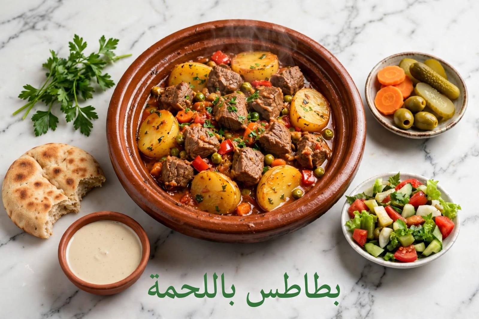 بطاطس بالحمة